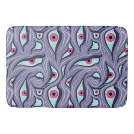 Horror Evil Eyes Lila Pastel Goth Badematte
