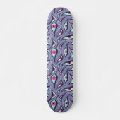 Horror Evil Eyes Lila Pastel Goth Skateboard (Vorne)
