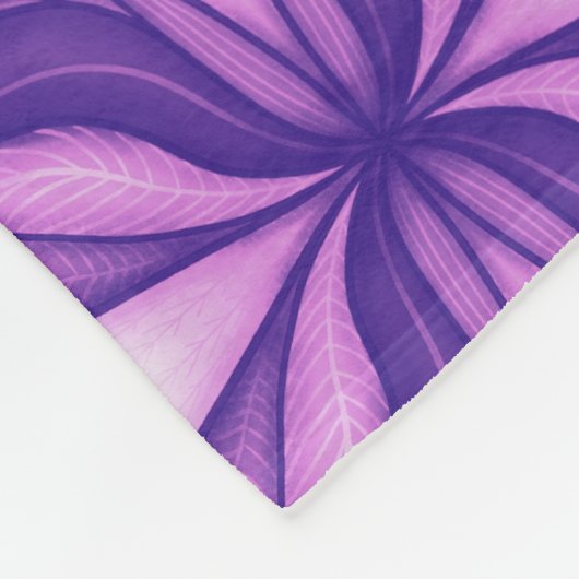 Horror Eye Muster Lila Creepy Witchy Goth Fleecedecke (Ecke)