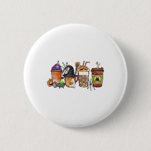 Horror Fall Kaffee Latte Pumpkin Gewürz Eishalm Button