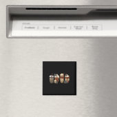 Horror Fall Kaffeekürbis Gewürz latte Eiswürze Hal Magnet (In Situ (Geschirrspüler))