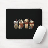 Horror Fall Kaffeekürbis Gewürz latte Eiswürze Hal Mousepad (Mit Mouse)