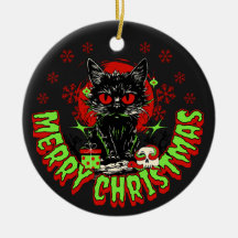 Horror Fan Christmas Cat