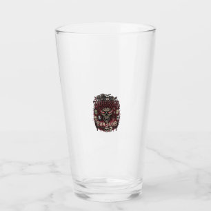 Horror Fan Club Halloween Dämonengesicht Totenköpf Glas