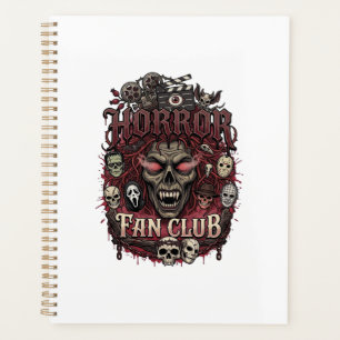 Horror-Fan-Club Halloween-Dämonengesicht Totenköpf Planer