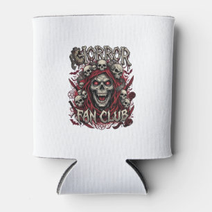 Horror Fan Club Halloween Schreiender Schädel Rote Dosenkühler