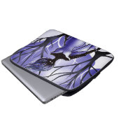 Horror Fantasy Art Hexe Laptopschutzhülle (Vorne Knopf)