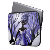 Horror Fantasy Art Hexe Laptopschutzhülle (Vorderseite Links)