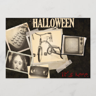 Horror-Film heftet Halloween-Party-Einladungen Einladung