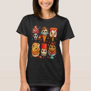 Horror Film Sommerpopsieg Halloween Eiscreme S T-Shirt