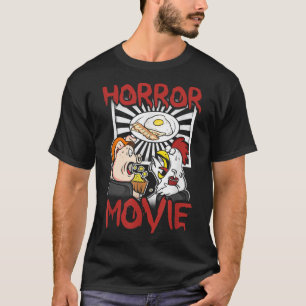 Horror Film TV Funny Chicken Pig Bacon und Eier 2 T-Shirt