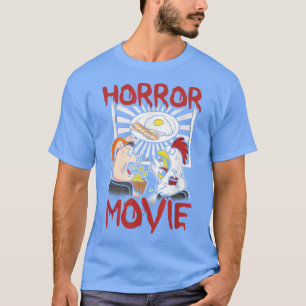 Horror Film TV Funny Chicken Pig Bacon und Eier T-Shirt