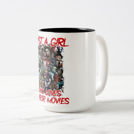 Horror Filme nur ein Mädchen, das Lieben Zweifarbige Tasse (VorderseiteRechts)