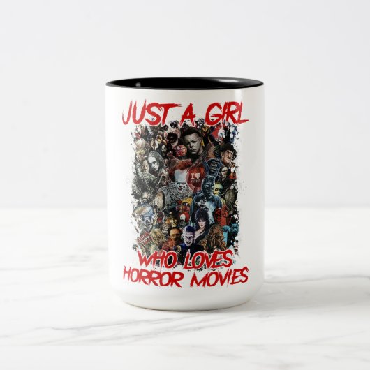 Horror Filme nur ein Mädchen, das Lieben Zweifarbige Tasse (Mittel)