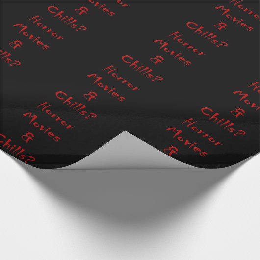Horror-Filme u. Schauer? Geschenkpapier (Ecke)