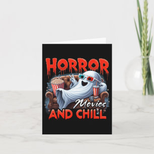 Horror-Filme und Chill Spooky Ghost Movie Liebhabe Karte