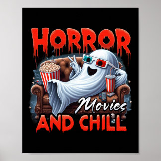 Horror-Filme und Chill Spooky Ghost Movie Liebhabe Poster