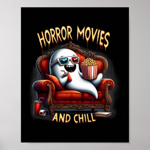 Horror-Filme und Chill Spooky Halloween-Geistermov Poster