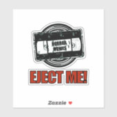 Horror Filme VHS Auswerfen Ich! Aufkleber (Blatt)