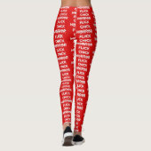 Horror Flick Chick White Version Leggings (Rückseite)