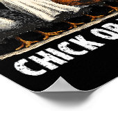 Horror Funny Chick oder Leckerei Hühner Geist Hexe Poster (Ecke)