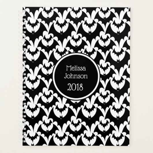 Horror für Schwarze und Weiße Fledermäuse - Name p Planer (Vorderseite)