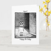 Horror Geburtstag Beängstigend Creepy Weiß Goth Da Karte (Gelbe Blume)