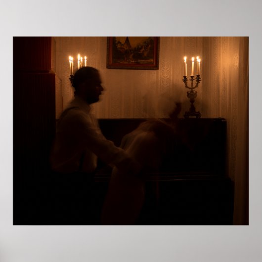 Horror Geister im Zimmer. Tanzpärchen Poster (Vorne)