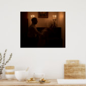 Horror Geister im Zimmer. Tanzpärchen Poster (Küche)