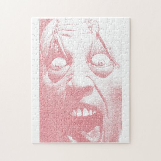 Horror-Gesichts-Halloween-Puzzlespiel Puzzle (Vertikal)