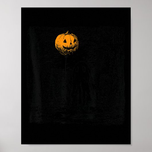 Horror Ghost Halloween Soky Season Pumpkin Sce Men Poster (Vorne)