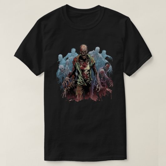 Horror Ghosty Halloween T - Shirt (Design vorne)