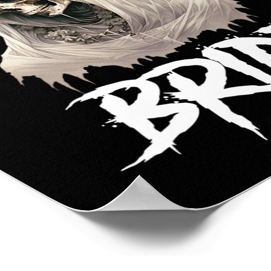 Horror Gothic bald zu Bride Bachelorette Engage Poster (Ecke)