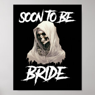 Horror Gothic Braut Bald Junggesellinnen Abschied Poster