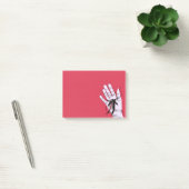 Horror Gothic Hand Biting Blume Monster Macab Art Post-it Klebezettel (Büro)