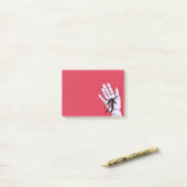 Horror Gothic Hand Biting Blume Monster Macab Art Post-it Klebezettel (Auf Schreibtisch)
