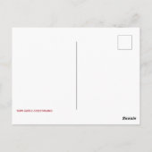 Horror Gothic Macabre Creepy Demon Woman Postkarte (Rückseite)