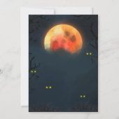 Horror Halloween Beängstigend Movie Night Geburtst Einladung (Rückseite)