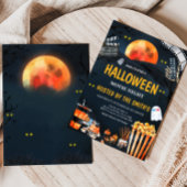 Horror Halloween Beängstigend Movie Night Party Einladung