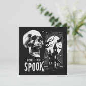 Horror Halloween Feiertagskarte (Stehend Vorderseite)