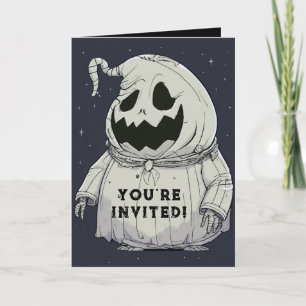 Horror Halloween Hollow Pumpkin Ghost Einladung