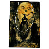 Horror Halloween Kürbislaterne Spooky Jahreszeit Mittlere Geschenktüte (Rückseite)