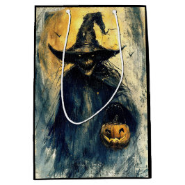 Horror Halloween Kürbislaterne Spooky Jahreszeit Mittlere Geschenktüte