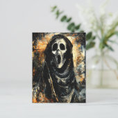 Horror Halloween Schrei Spooky Jahreszeit Postkarte (Stehend Vorderseite)