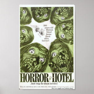 "Horror Hotel" oder "City of the Dead" Filmplakat Poster