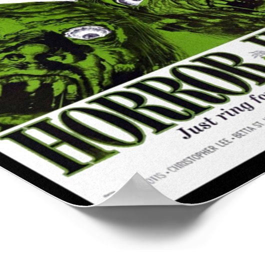 HORROR HOTEL POSTER (Ecke)