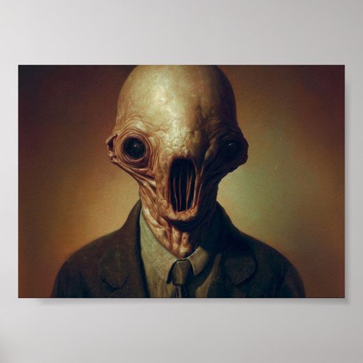 Horror in einem Anzug-Portrait Poster (Vorne)