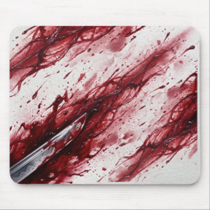 Horror Intensiv Blutiges Rot Gamer Mousepad
