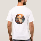 Horror Island mit Whimsical Cartoon Design T-Shirt (Rückseite)