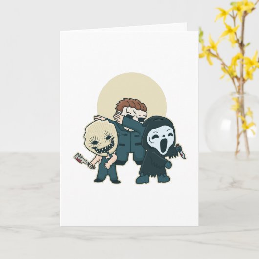 Horror Karte (Gelbe Blume)